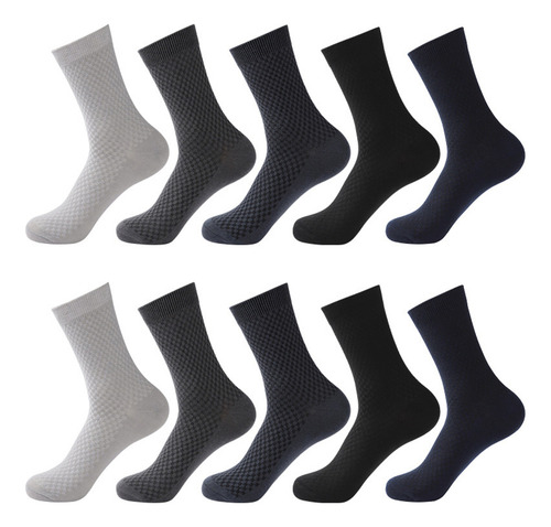 Set De 5 Pares De Calcetines Transpirables Para Hombre