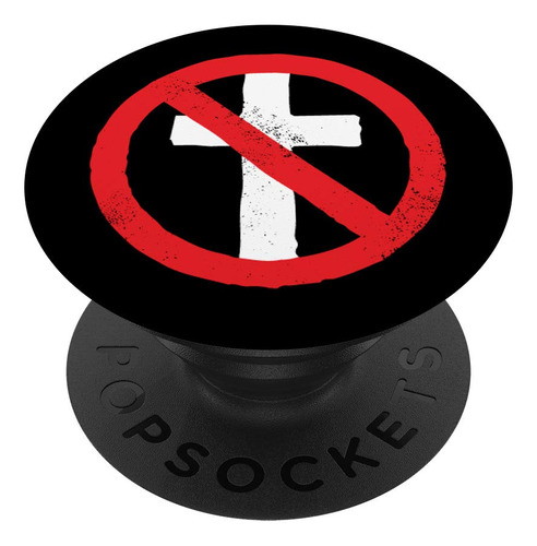 Anti Religion Church No God Cross Ateo Pagan Popsockets Para