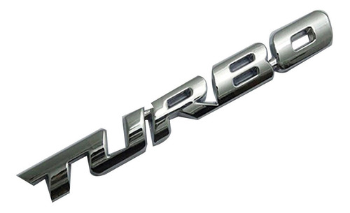 Emblema Turbo Para Vehiculo / Moto Metalico