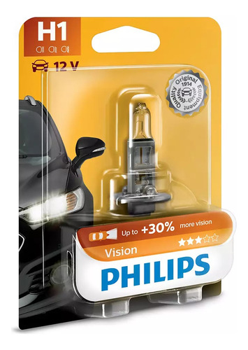 Ampolleta H1 55w 12v 30% Mas Visibilidad Vision Philips