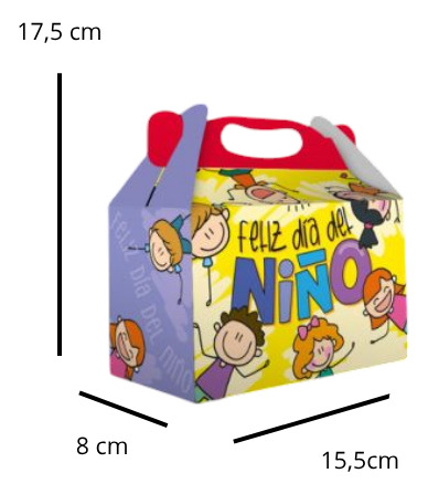 Caja Cotillón Motivo Día Del Niño.pack 12 Unds