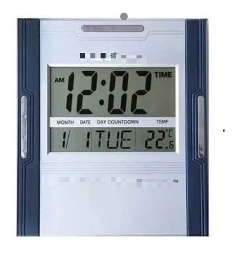Reloj Pared Digital Con Calendario , Alarma Y Temperatura