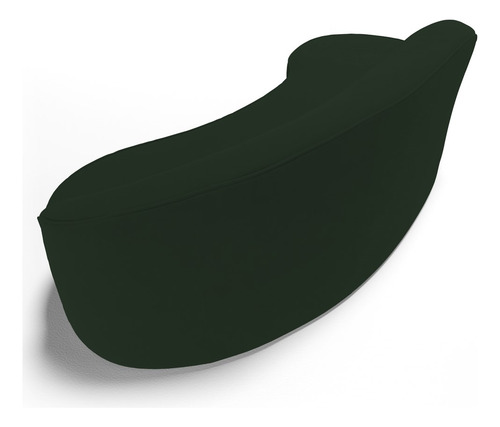 Sofá Living 3 Lugares 210cm Braço Dir Mozart Veludo Verde