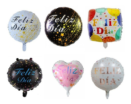 Dada®  Globo Feliz Dia 45cm Varios Festivales X50un Con Palo