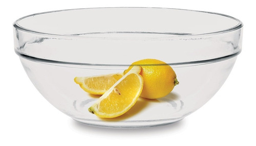 Bowl Ensaladera 23cm Apilable De Vidrio Rigolleau 2300ml