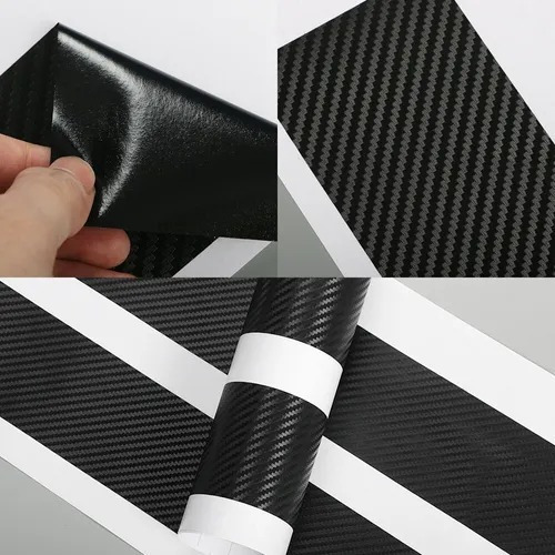 Sticker Cubre Estribos Fibra Carbon Compatible Con Robust