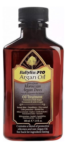 Babyliss Pro Argan Oil Óleo De Tratamento 100ml Original Nf