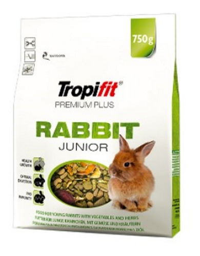 Alimento Para Conejo Junior Tropifit Premium Plus 750gr.