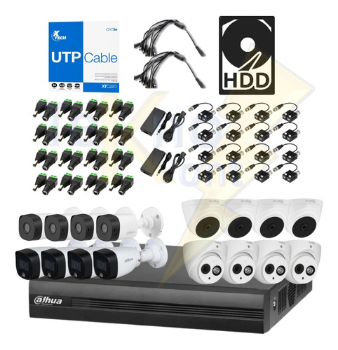 Kit Dahua Xvr 16ch Multifunción 2mp