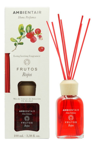 Difusor De Varillas Perfumadas Frutos Rojos 100ml Ambientair