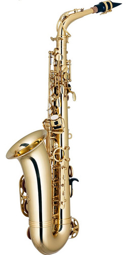 Sax Alto Dourado Eagle Sa501 Mib Laqueado Com Acessorios