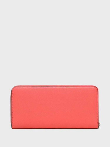 Billetera Sculpted Mono Rosa Calvin Klein