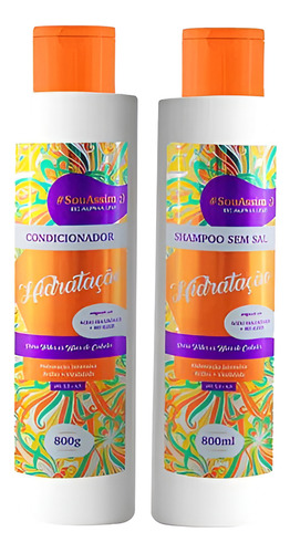 Kit Sou Assim Shampoo E Condicionador Hidratação -alpha Line