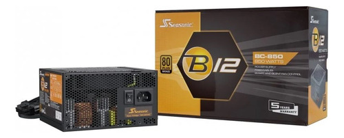 Fuente De Poder Seasonic 850w 80 Plus Bronze B12 Bc-850w Color Negro