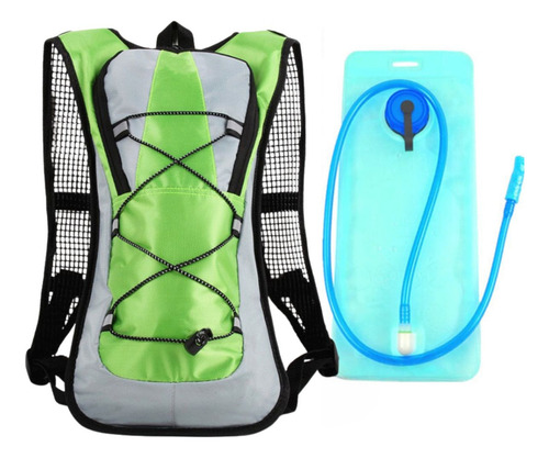 Mochila De Hidratação Camelback Corrida Bolsa Impermeável Cor Verde Desenho do tecido Lisa