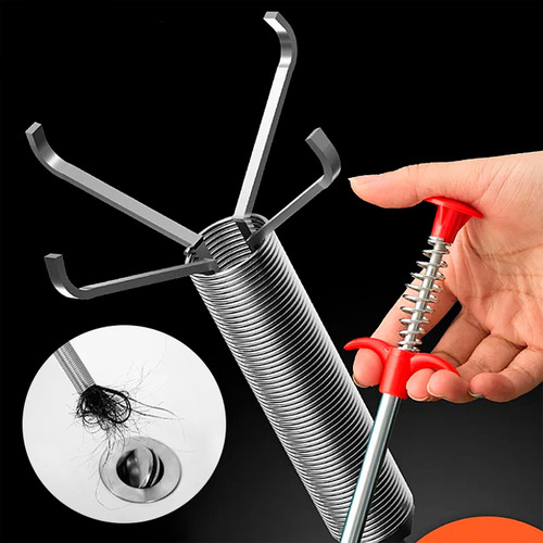 Limpiador De Caños Tuberías Flexible 60 Cm Fácil De Usar Ax®