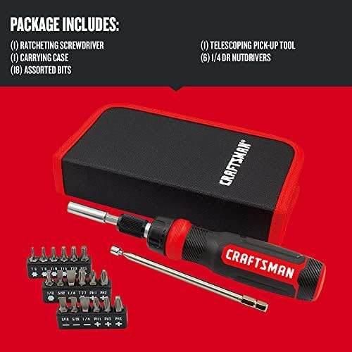 Craftsman Destornillador De Trinquete, Juego De Varias 26
