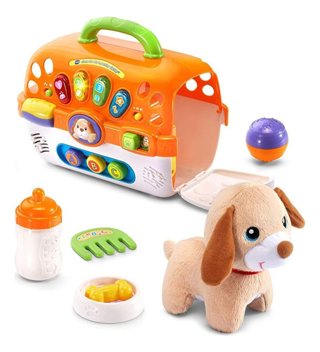 Vtech Care For Me Porta Mascotas, Música, Frases Y Luces. Color Naranja