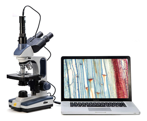 Microscopio Trinocular Windows/mac Swift Sw350t Camara 1.3mp