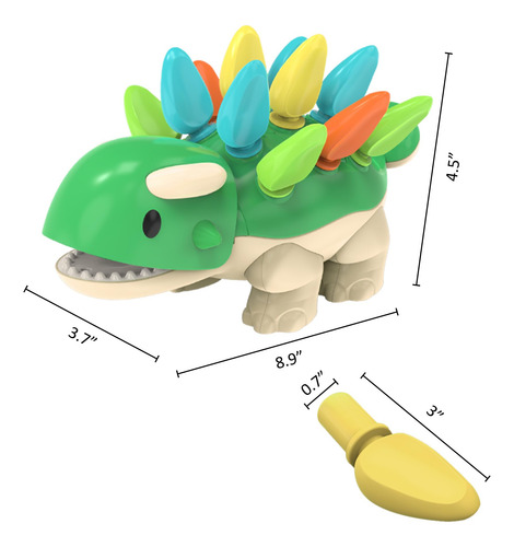 Juego De Dinosaurios Montessori Toys Sibalohan Para Niños De