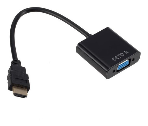 Adaptador Hdmi Macho A Vga Hembra Convertidor Video 1080p Pc