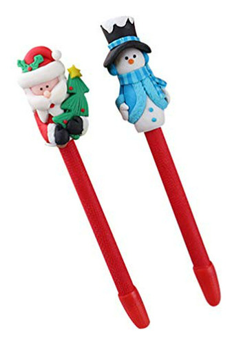 Bolígrafo - Christmas Ballpoint Pens Santa Claus Snowman Pen
