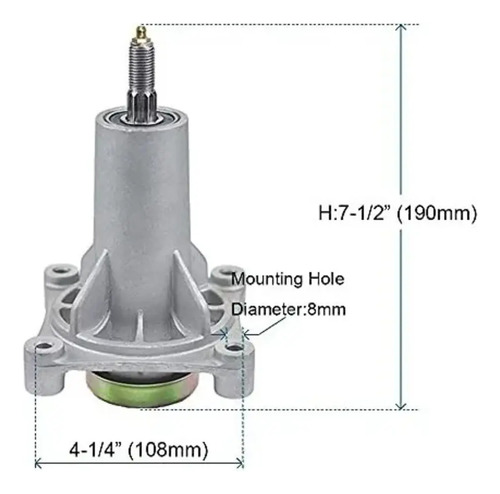 Torreta De Cuchilla Para Tractor Husqvarna Poulan Murray