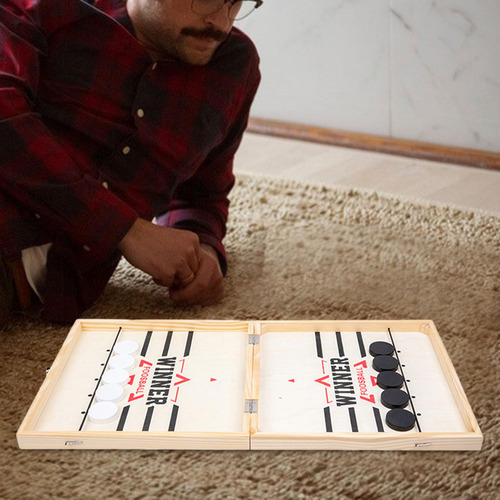 Juego De De Juego De Disco Rápido De Madera, Juego De Mesa