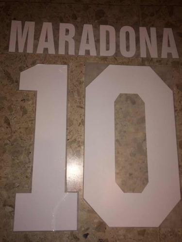 Tipografia Numero Maradona Boca Juniors Retro