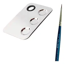 Comprar Pincel Kolinsky 5\u002F0 Paleta Metalica Super Fino Para Vallejo