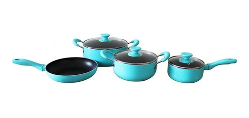 Juego Batería Cocina 7 Pcs Antiadherente Keep Titanium Pro