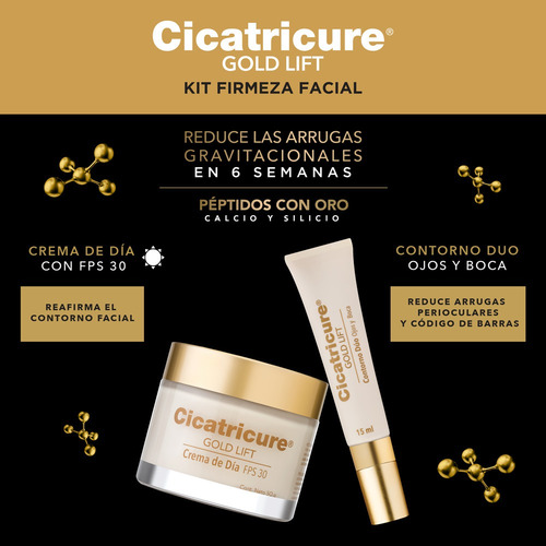 Pack Cicatricure Gold Crema Día 50g + Contorno Duo 15ml