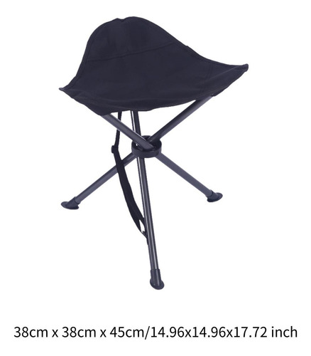 Taburete De Camping, Taburete Plegable Con Trípode,