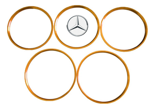 Anillos Aros Ducto De Aire Mercedes Benz Cla Gla A180 Oro