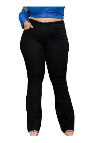 Calça flare sale tamanho grande