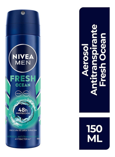 Nivea Men Fresh Ocean desodorante sin alcohol spray 150ml