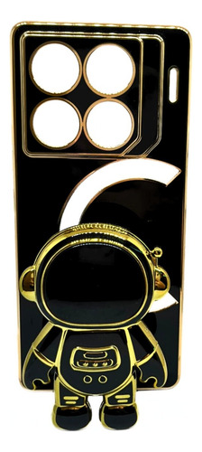 Funda Con Soporte Astronauta 3d Para Infinix Gt20 Pro Negro Astronauta