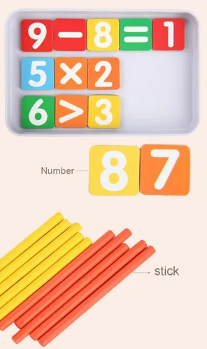 Juego Educativo Para Niños: Numero, Reloj Y Colore Magnético