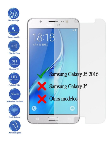 Protector De Pantalla Samsung J5 2016 Vidrio Templado