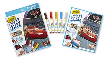 Crayola Color Wonder Cars 3 Para Colorear Sin Problemas, 12