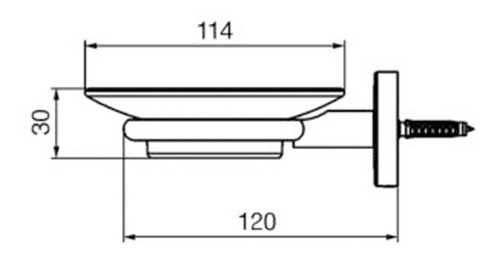 Jabonera Fv Cipres Accesorio Baño Jabon 0168/n2 Cromo