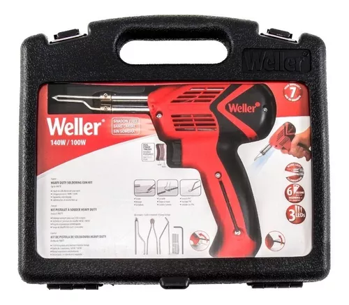 Weller WLG940023C Pistola 140W/100W Corte y Alisado para Aplicaciones de Uso Pesado Óptima Soldadura 