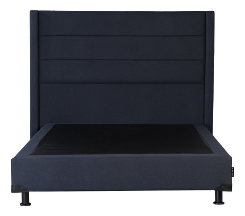 Cabecera Queen Size Dicasa Lugo Azul + Box Dicasa Orly
