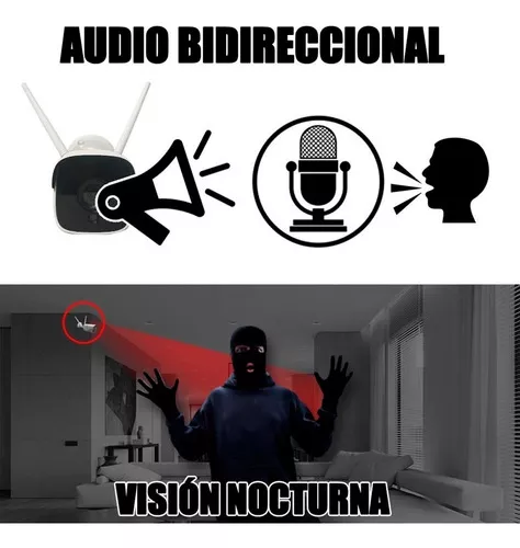 CÁMARA DE SEGURIDAD WIFI 1080P, 2MP, AUDIO BIDIRECCIONAL Y GRABACIÓN EN  NUBE. MOD. I1170C 