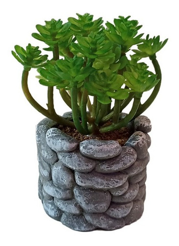 Adorno Sedum Base Piedra Plantas Artificiales