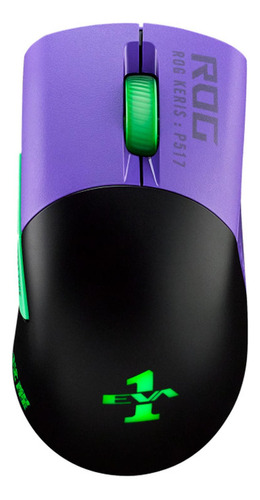 Mouse Gaming Asus P517 Rog Keris Wireless Eva Edition Color Negro y morado