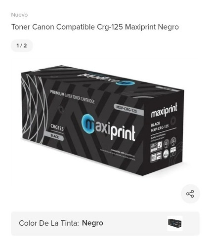  Toner Canon125 Maxiprint Mf3010 Lbp6000 6650 6030