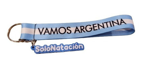 Llavero Solo Natación Vamos Argentina Mundial