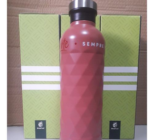 Garrafa Térmica Sky Salmão Aço Inoxidavel 750ml Parde Dupla