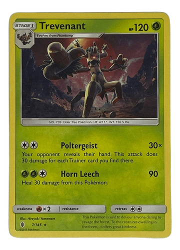 Trevenant Carta Pokémon Original Tcg Inglés